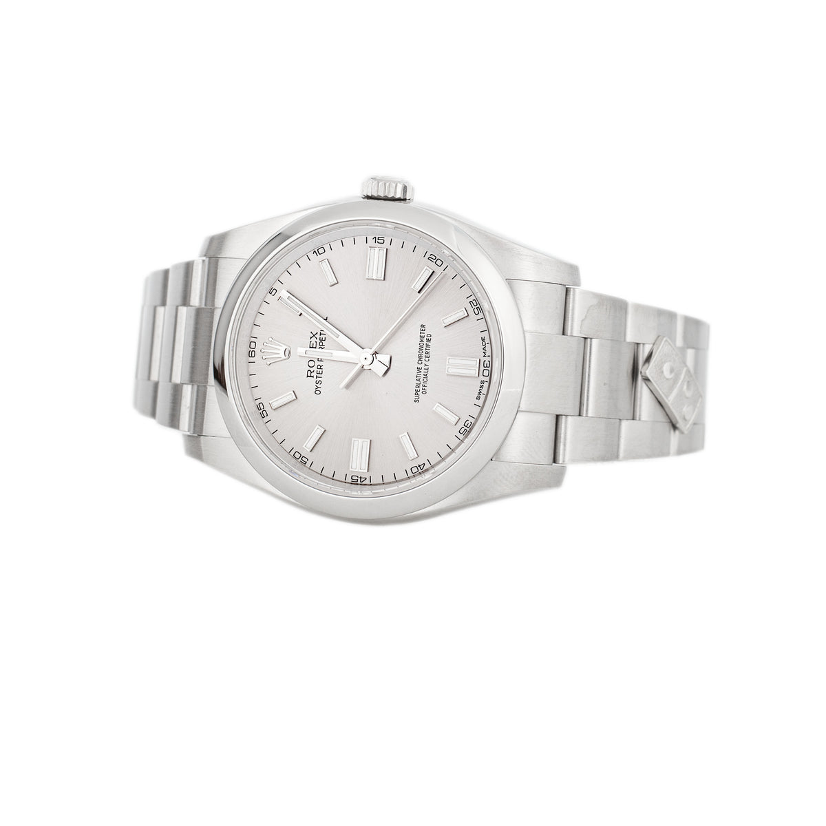 Rolex Oyster Perpetual 36 Dominos Edition Stainless Steel Gray Dial 36mm 116000 Full Set