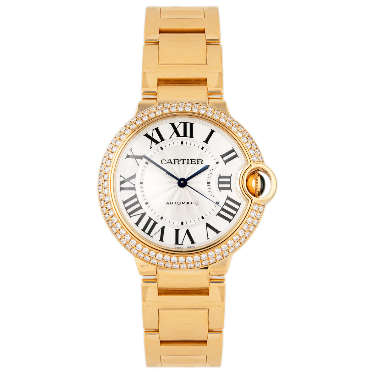 Cartier Ballon Bleu Rose Gold Silver Dial 36mm WE900423