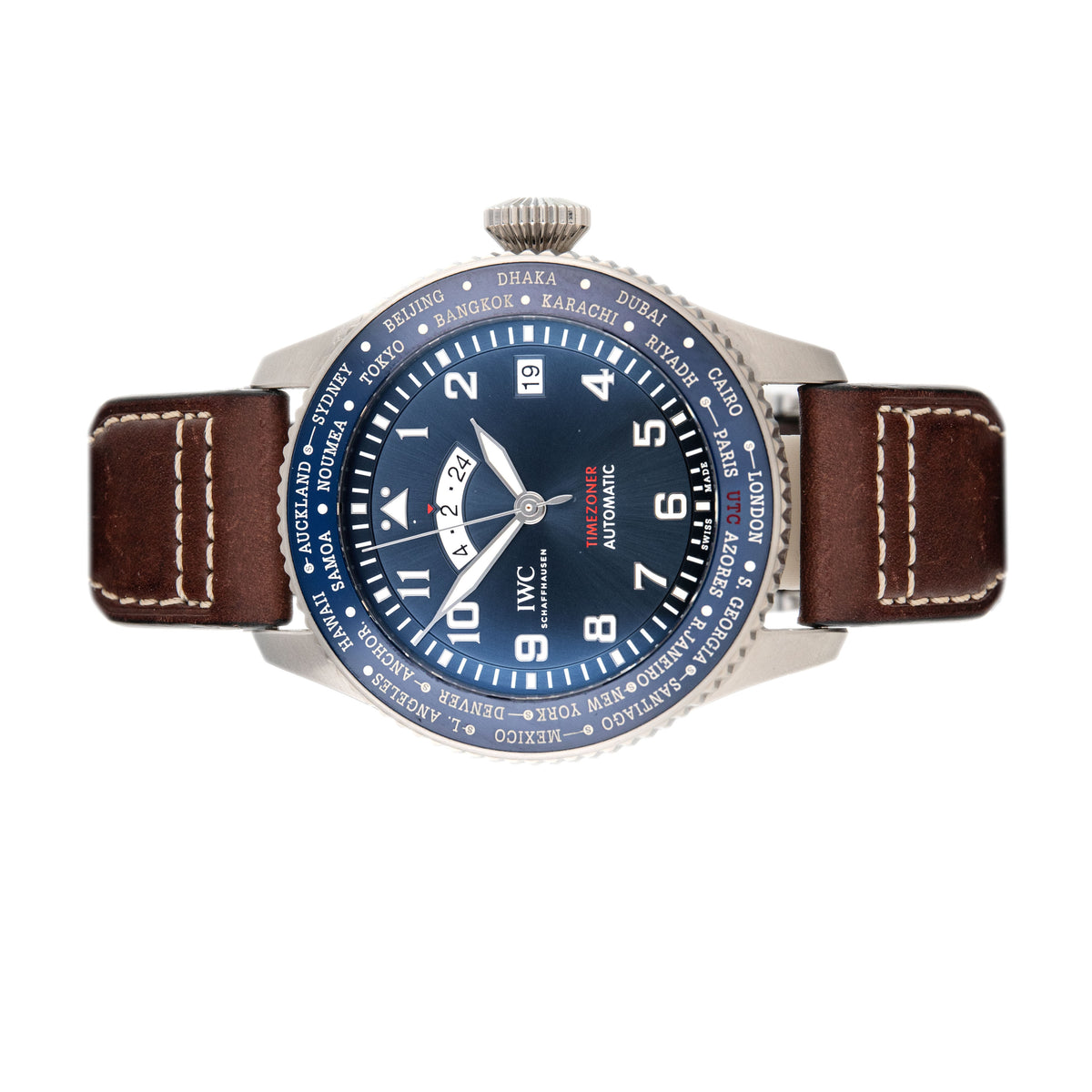 IWC Pilot’s Watch Timezoner Edition Le Petit Prince Stainless Steel Blue Dial 46mm IW395503 Full Set