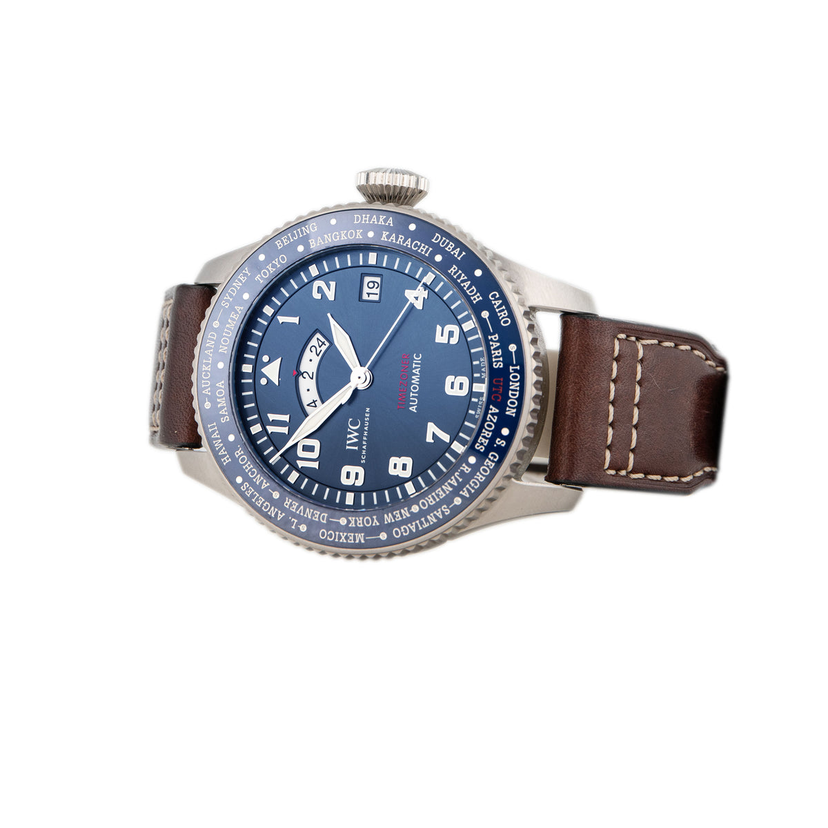 IWC Pilot’s Watch Timezoner Edition Le Petit Prince Stainless Steel Blue Dial 46mm IW395503 Full Set
