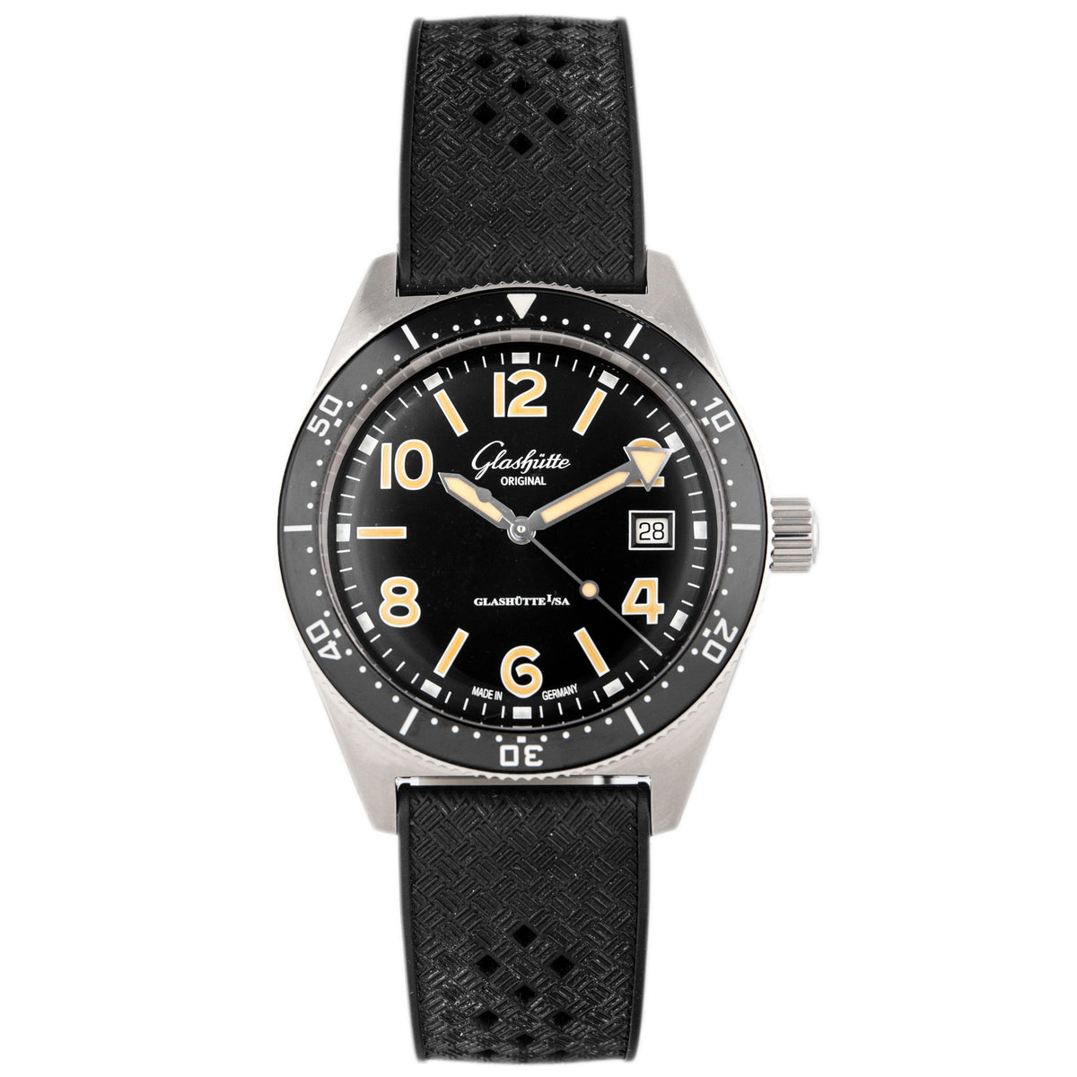 Glashutte Original SeaQ Stainless Steel Black Dial 39.5mm 1-39-11-06-80-33