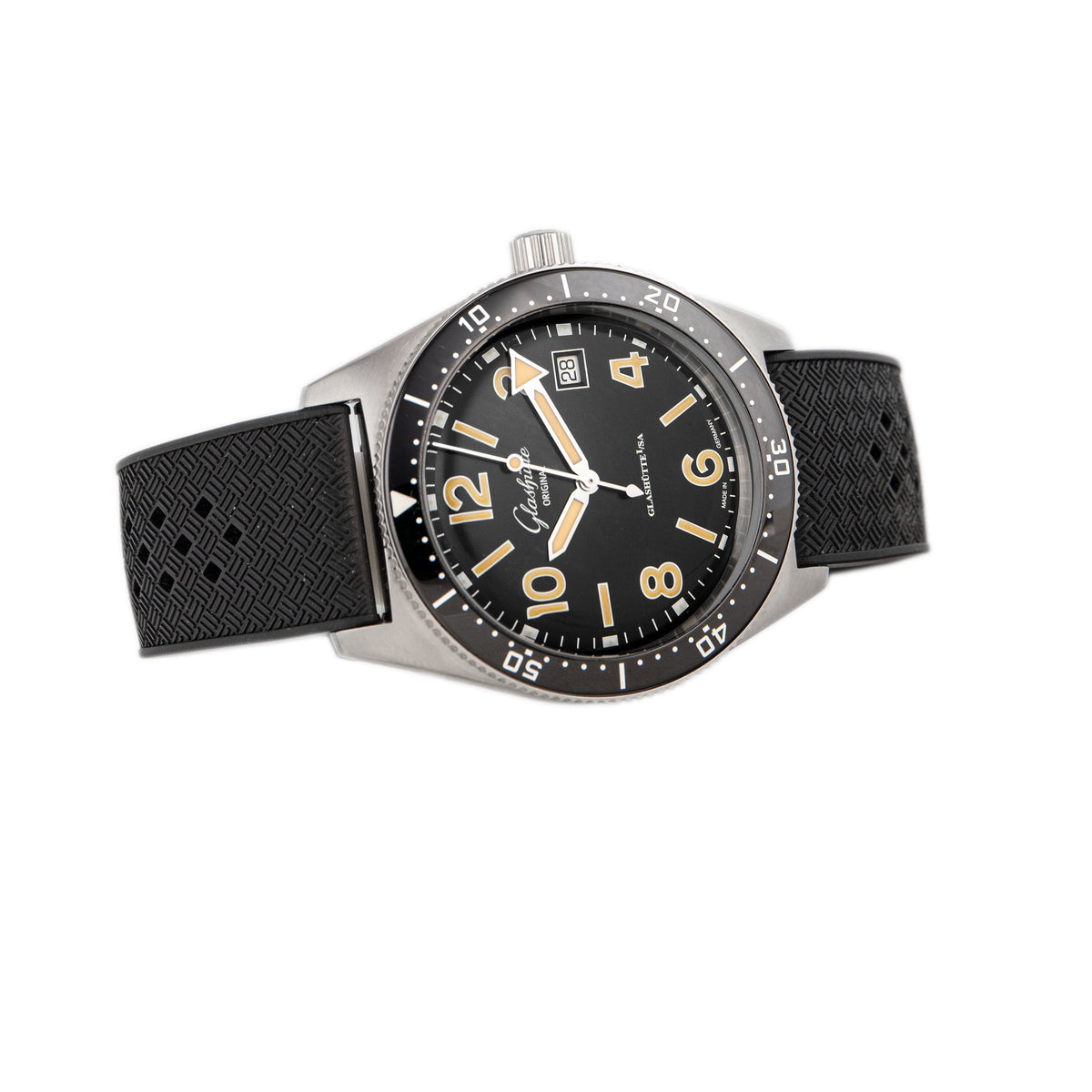 Glashutte Original SeaQ Stainless Steel Black Dial 39.5mm 1-39-11-06-80-33