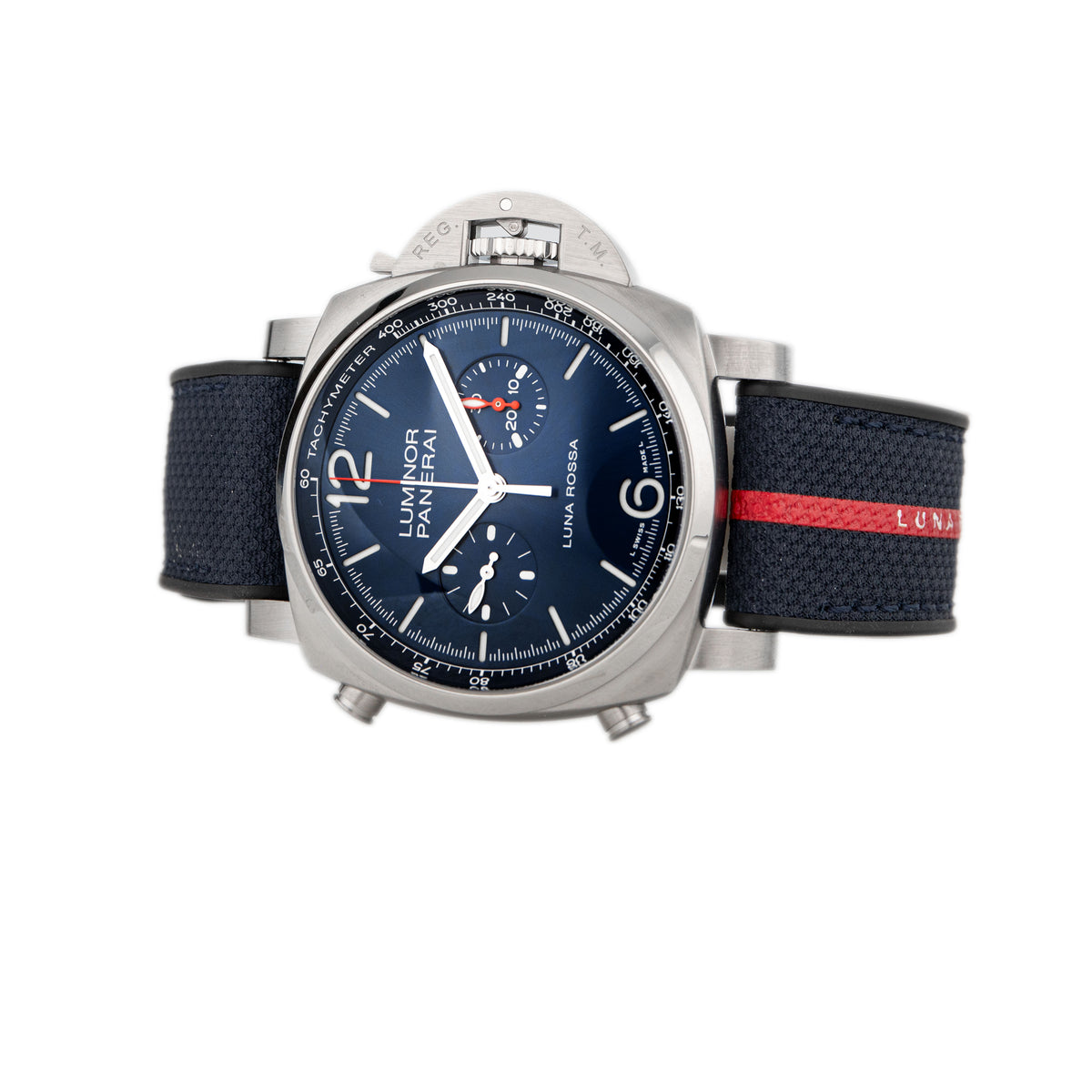Panerai Luminor Luna Rossa Stainless Steel Blue Dial 44mm Pam01303 Full Set