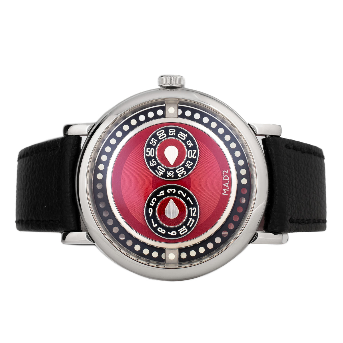 MB&F M.A.D.2 REDemption Stainless Steel Red Dial 42mm Full Set