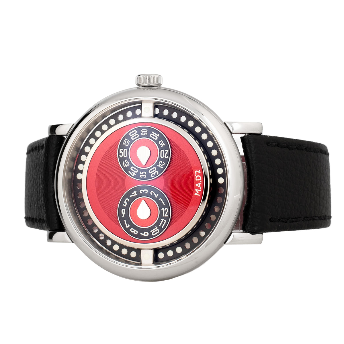 MB&F M.A.D.2 REDemption Stainless Steel Red Dial 42mm Full Set