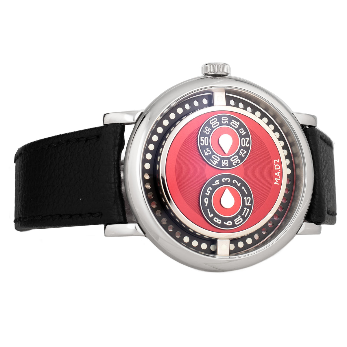 MB&F M.A.D.2 REDemption Stainless Steel Red Dial 42mm Full Set