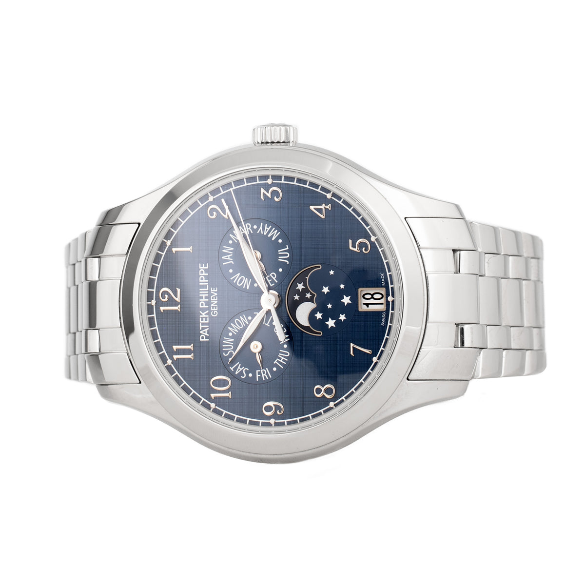 Patek Philippe  Complications Annual Calendar Stainless Steel Blue Dial 38mm 4947/1A-001 Full Set