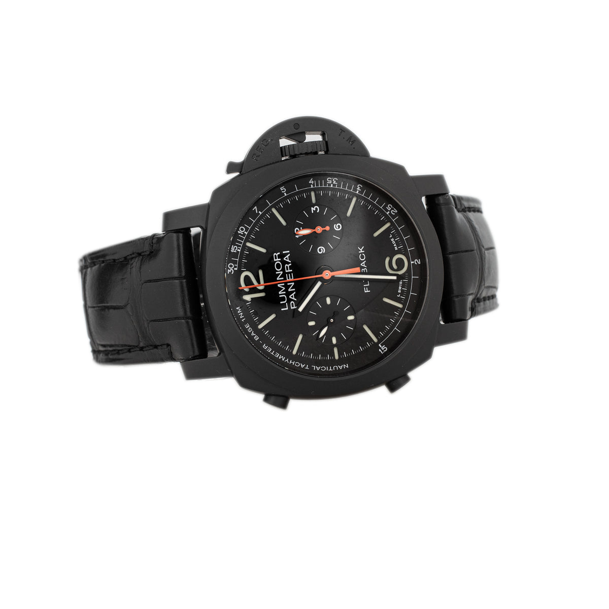 Panerai Luminor Chrono Flyback Ceramic Black Dial 44mm Pam01298 Full Set