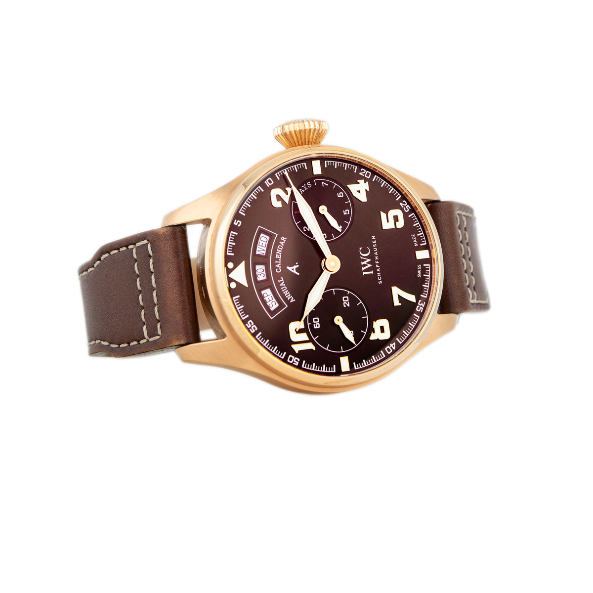 IWC Big Pilot’s Watch Annual Calendar Edition Antoine De Saint Exupery Rose Gold 46.2mm IW502706 Full Set
