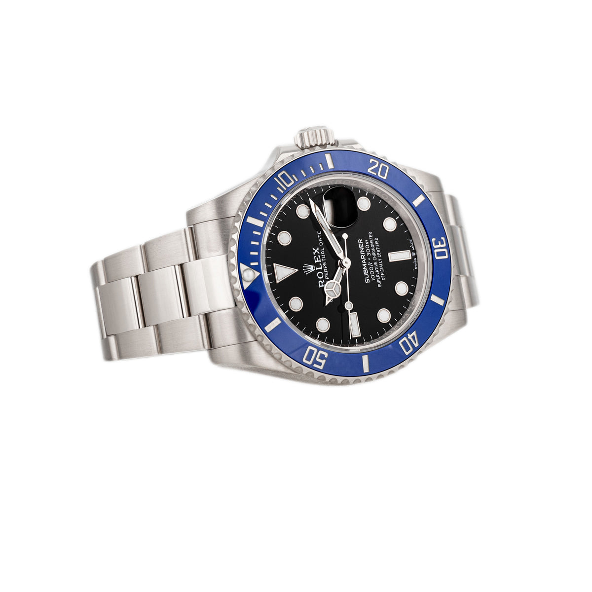 Rolex Submariner Date Cookie Monster White Gold Black Dial 41mm 126619LB Full Set