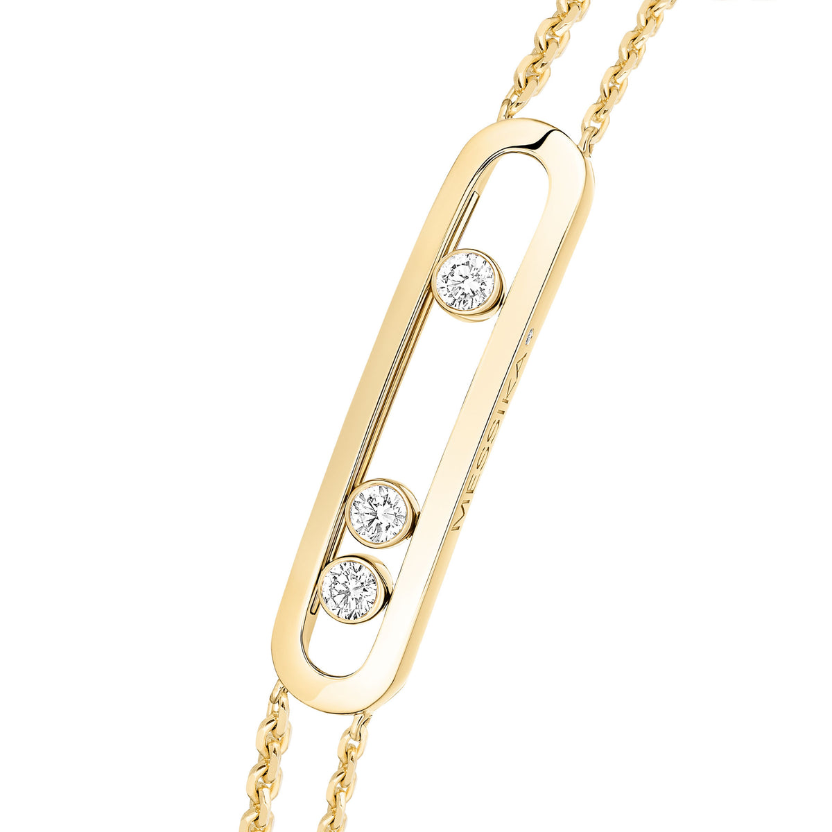 Messika Move Classique Large 18k Yellow Gold Diamond Bracelet