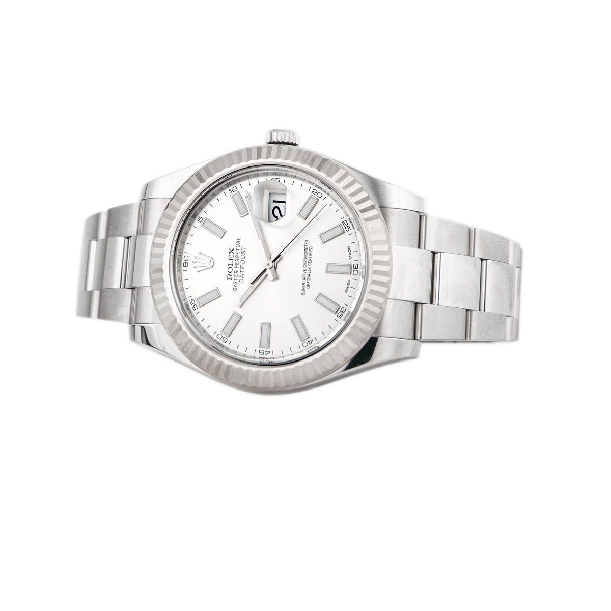 Rolex Datejust II Stainless Steel Silver Dial 41mm 116334 Full set