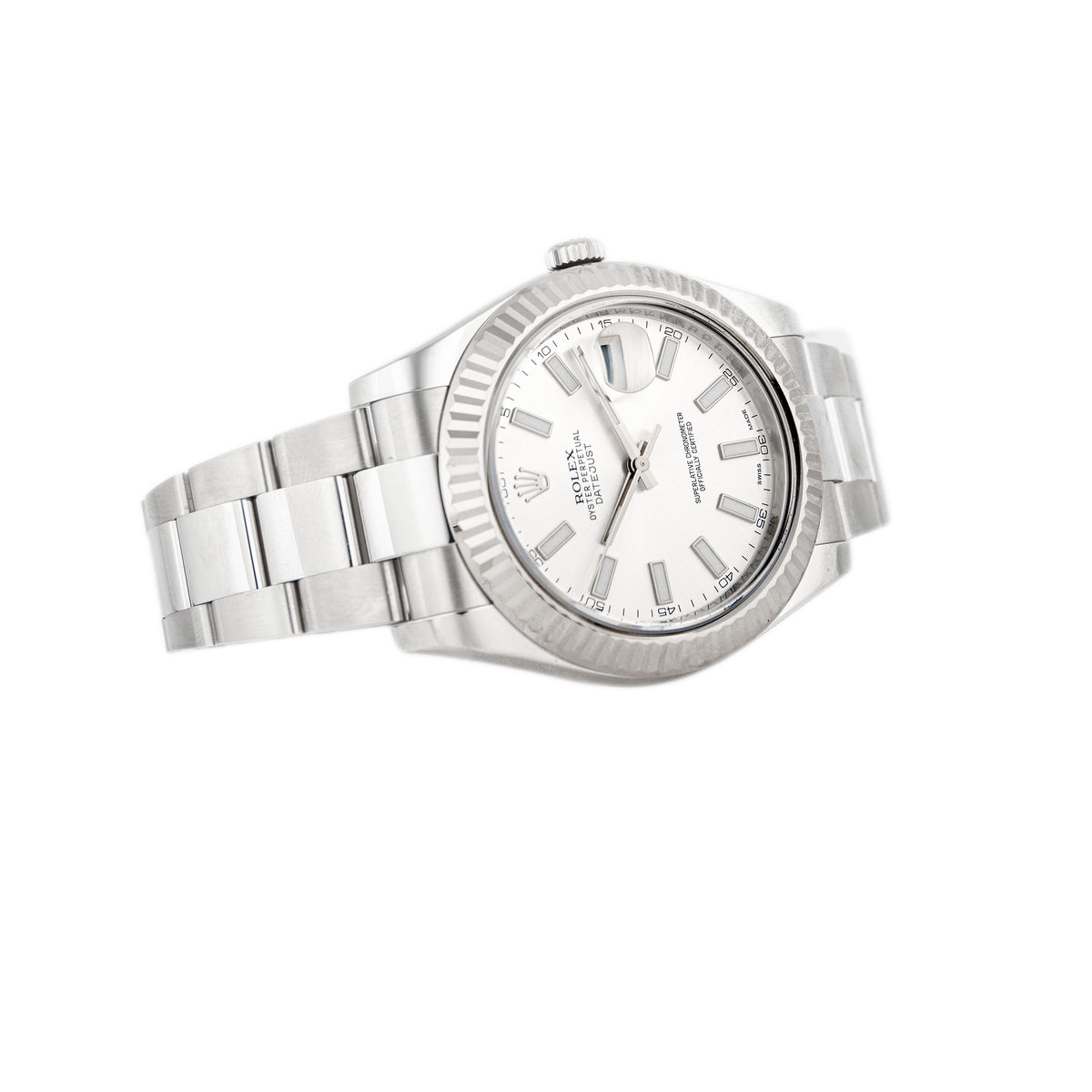 Rolex Datejust II Stainless Steel Silver Dial 41mm 116334 Full set