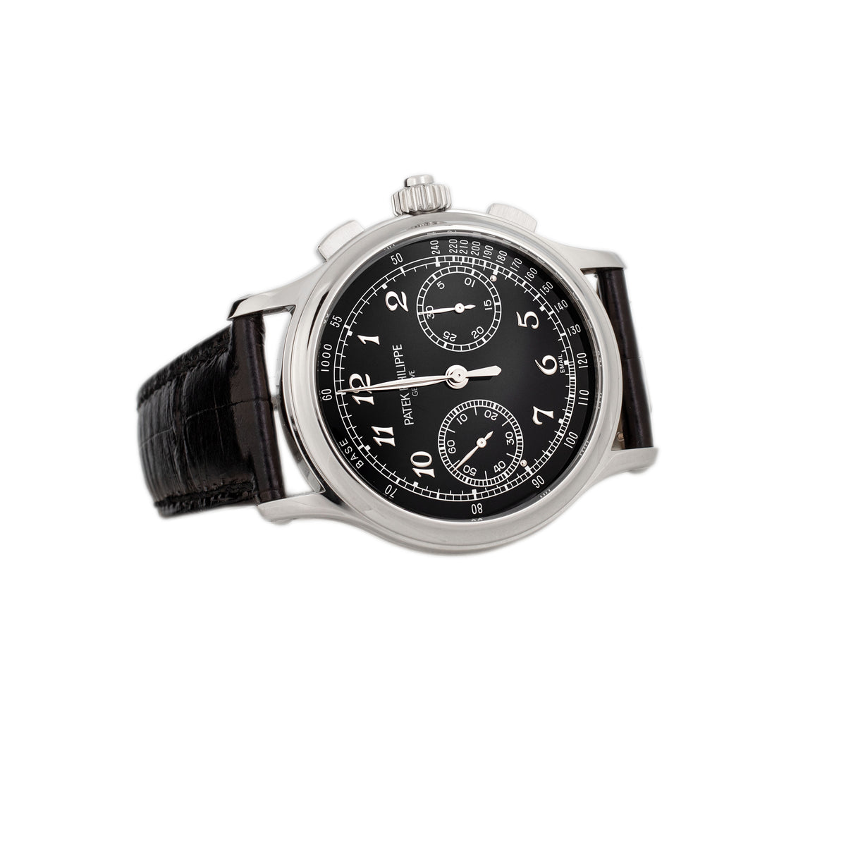 Patek Philippe Grand Complications Split Seconds Chronograph Platinum Black Dial 41mm 5370P-001 Full Set