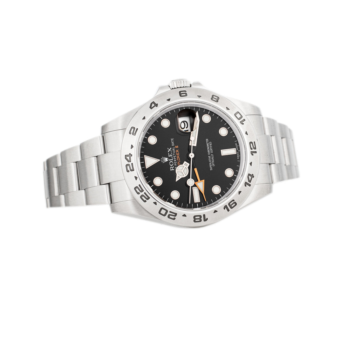 Rolex Explorer II Stainless Steel Black Dial 42mm 216570 Full Set
