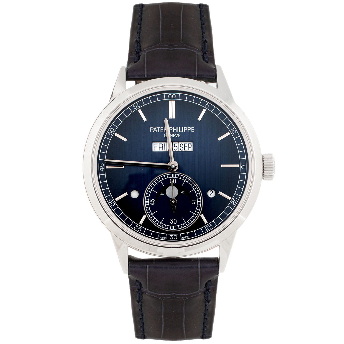 Patek Patek Philippe Grand Complications In-Line Perpetual Calendar Platinum Blue Dial 41.3mm 5236P-001 Full Set