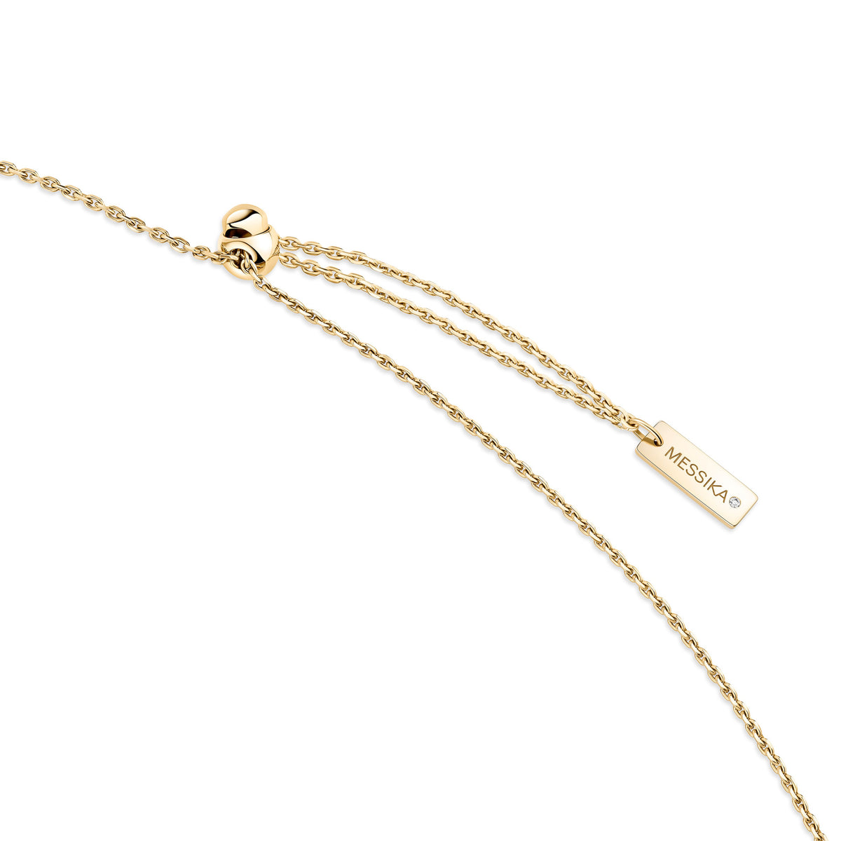 Messika Move 10th Small 18k Yellow Gold Diamond Pendant with Chain