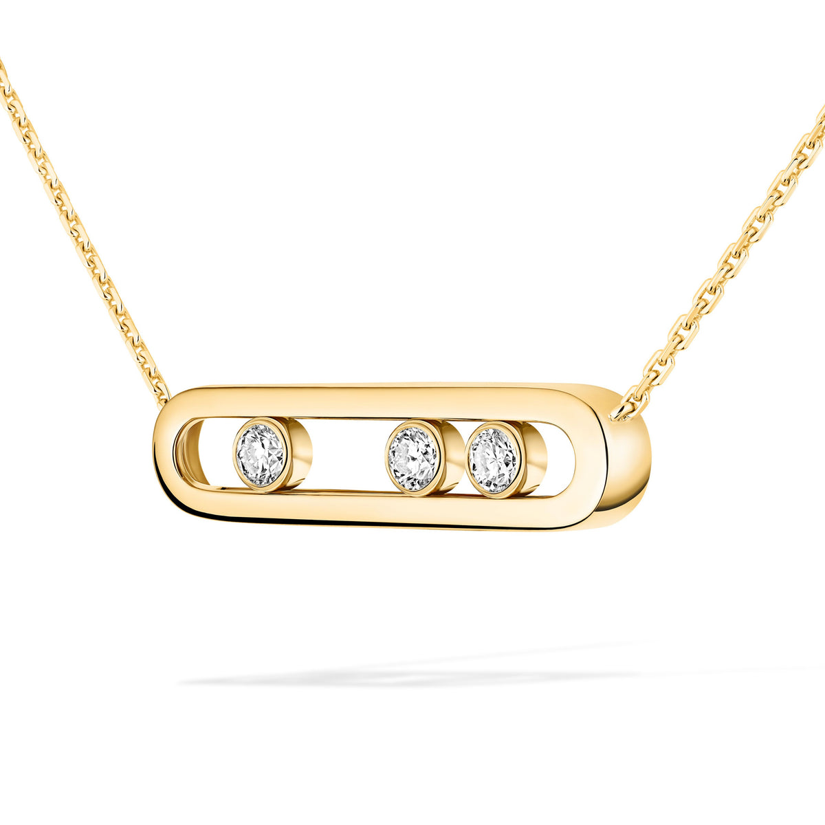 Messika Move Classique Large 18k Yellow Gold Diamond Necklace
