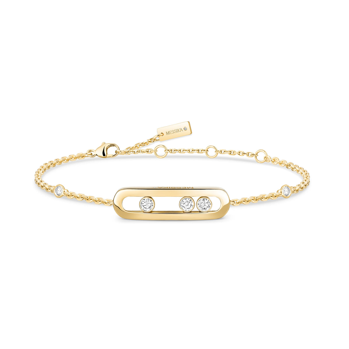 Messika Move Classique Small 18k Yellow Gold Diamond Bracelet