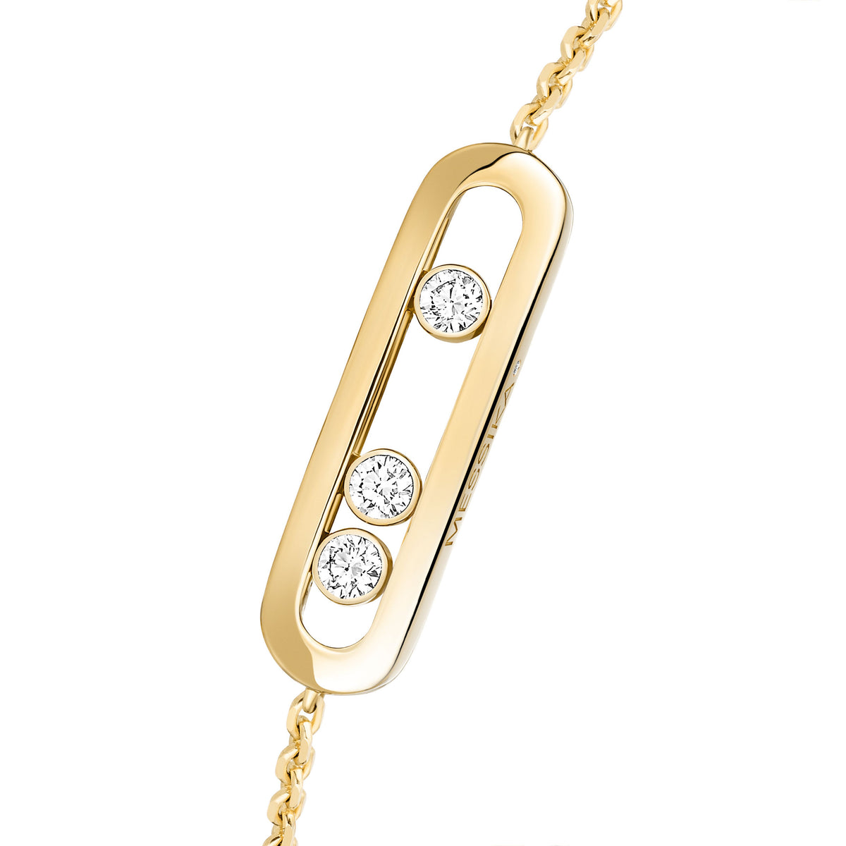 Messika Move Classique Small 18k Yellow Gold Diamond Bracelet