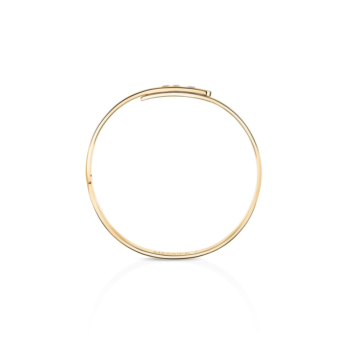 Messika Move Noa Medium 18k Yellow Gold Diamond Bangle Bracelet