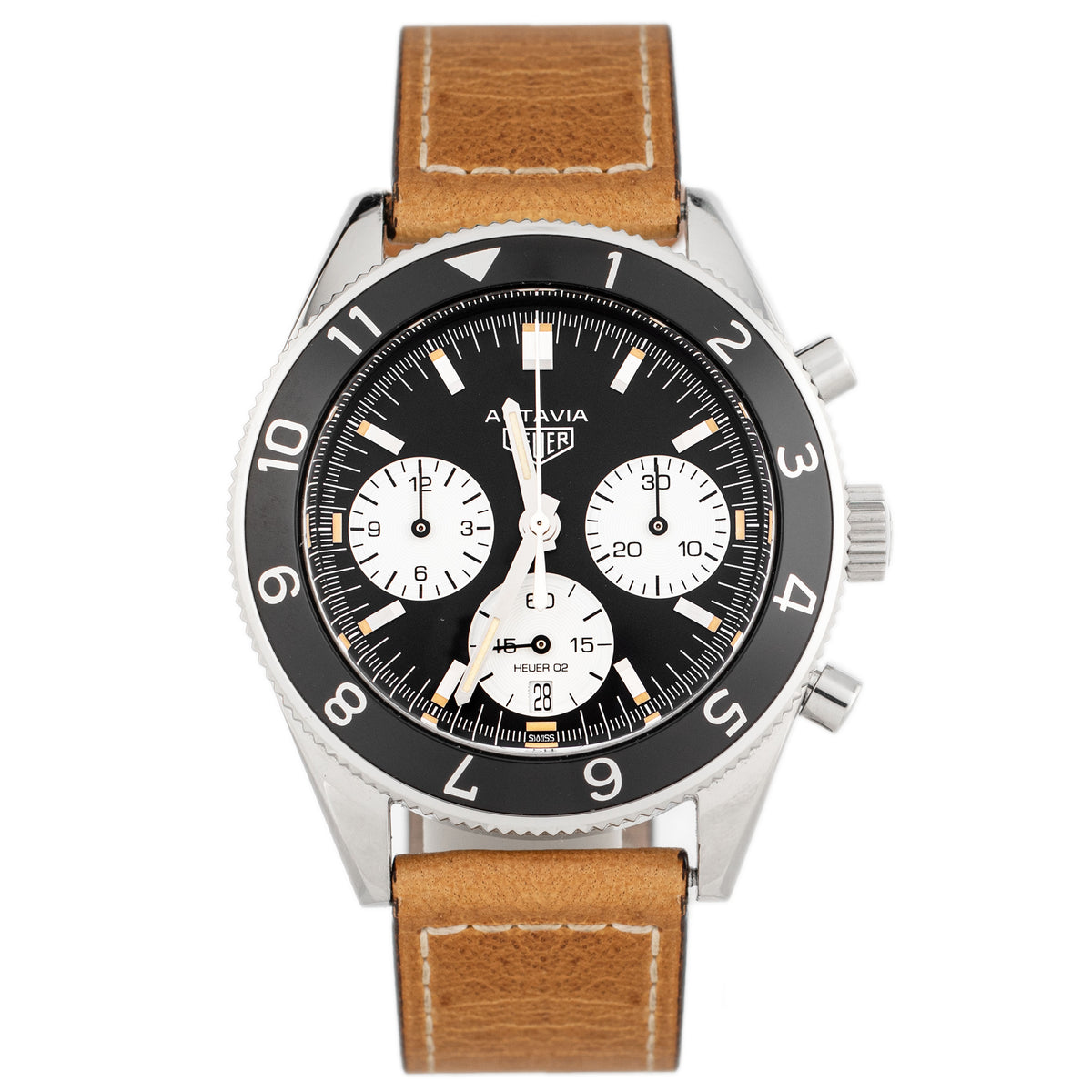 TAG Heuer Heritage Autavia Stainless steel Black Dial 42mm CBE2110.FC8226 Full Set