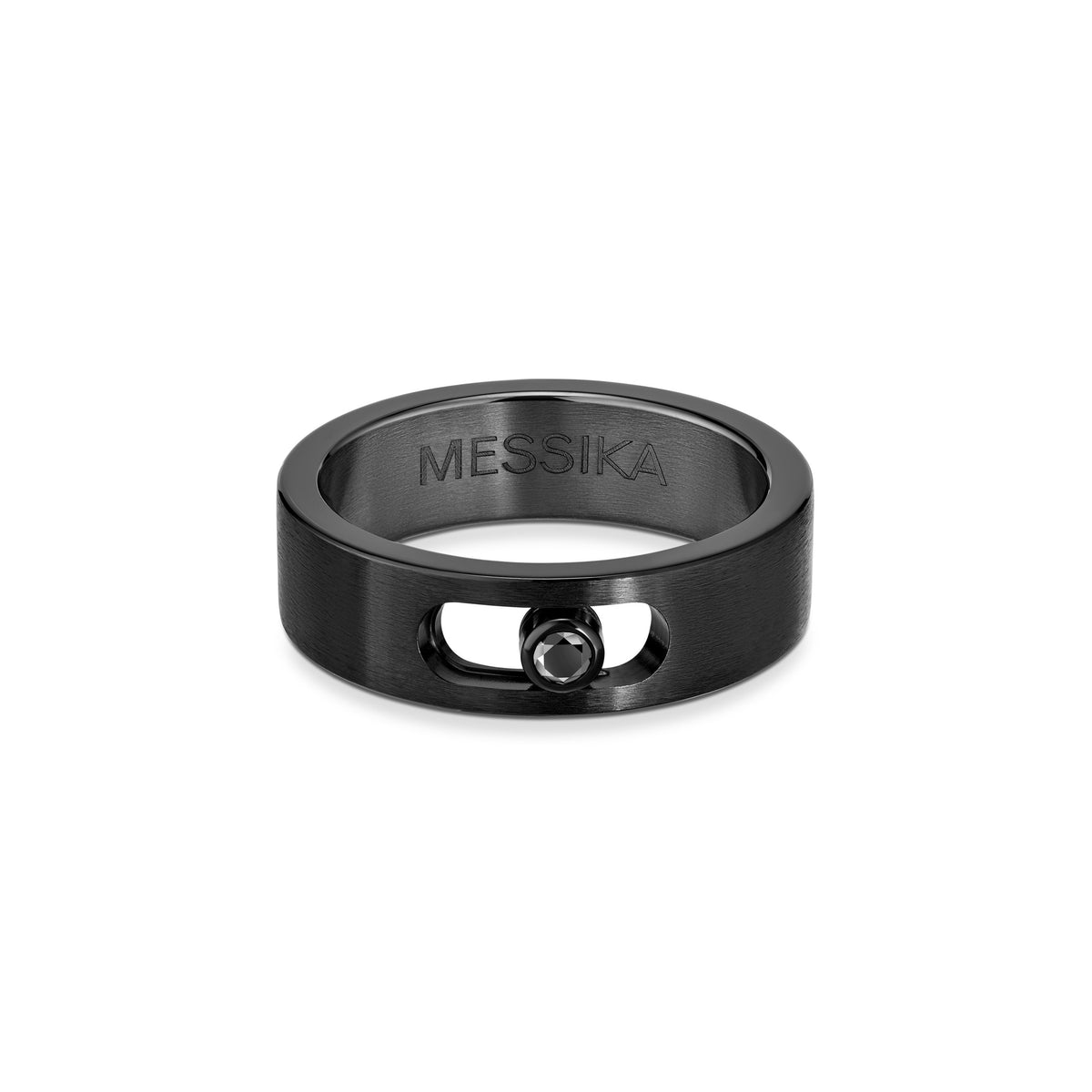 Messika Move Black Titanium Black Diamond Ring