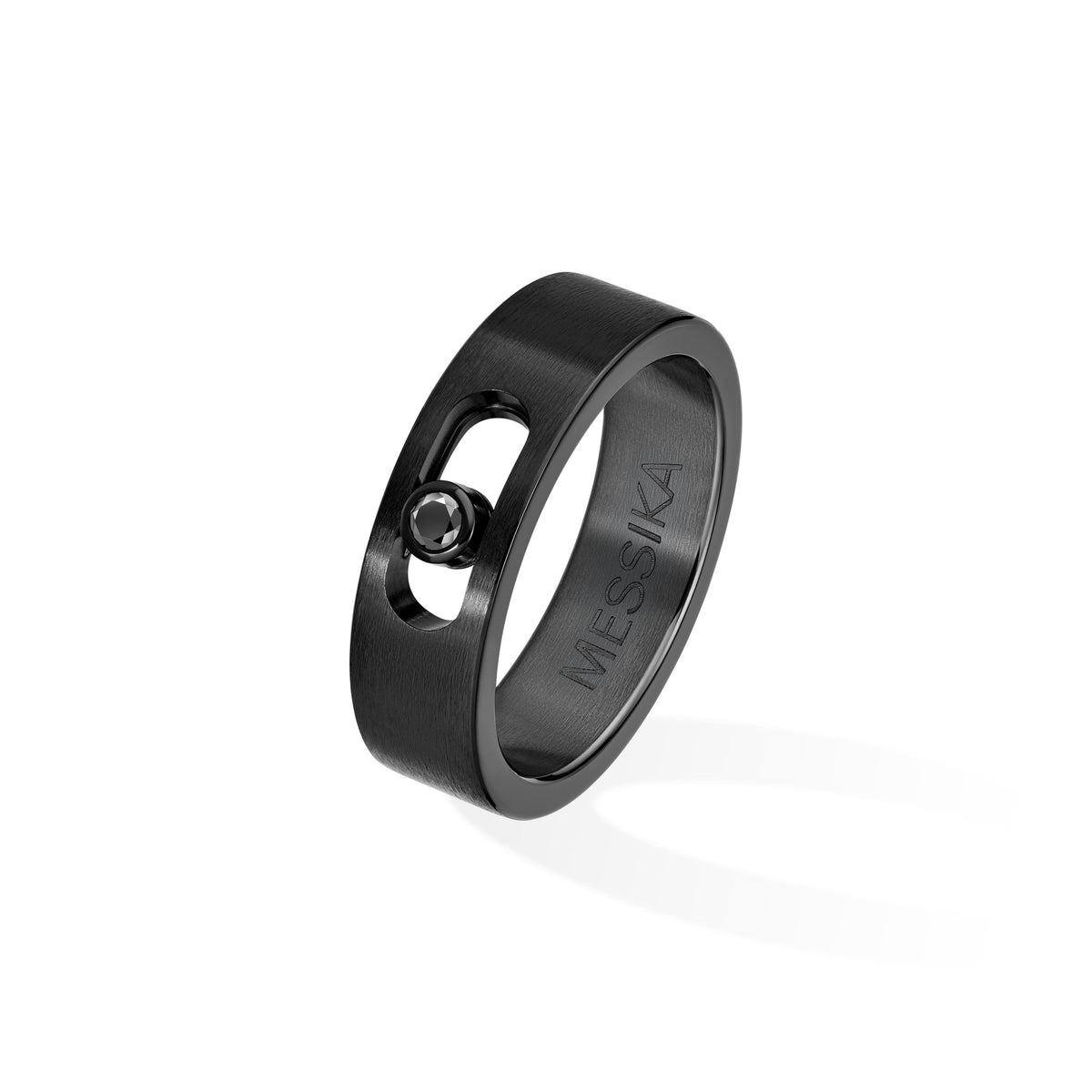 Messika Move Black Titanium Black Diamond Ring