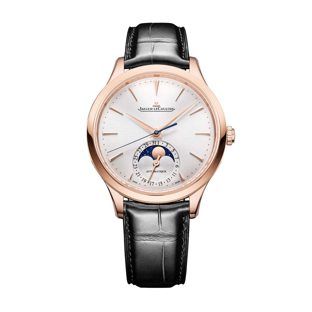 Jaeger-LeCoultre Master Ultra Thin Moon Watch, 36mm Silver Dial, Q1242521