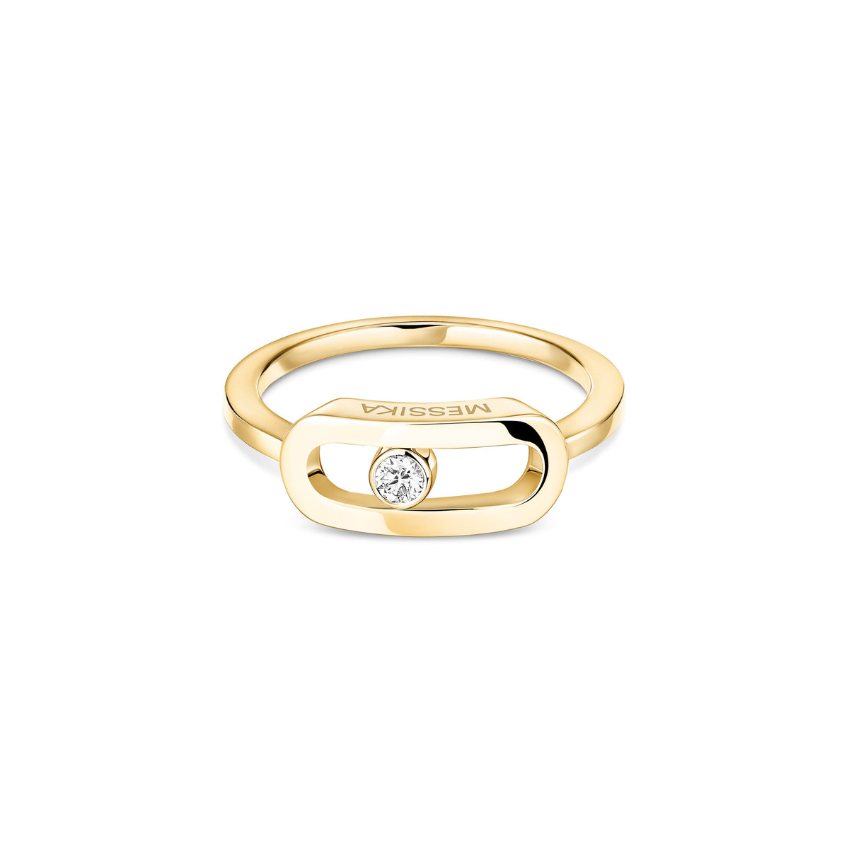 Messika Move Uno Large 18k Yellow Gold Diamond Ring