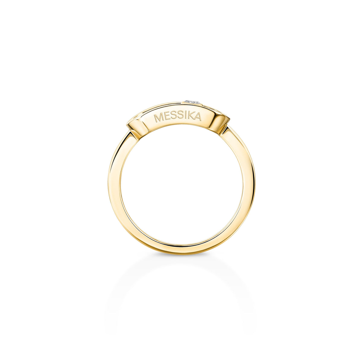 Messika Move Uno Large 18k Yellow Gold Diamond Ring