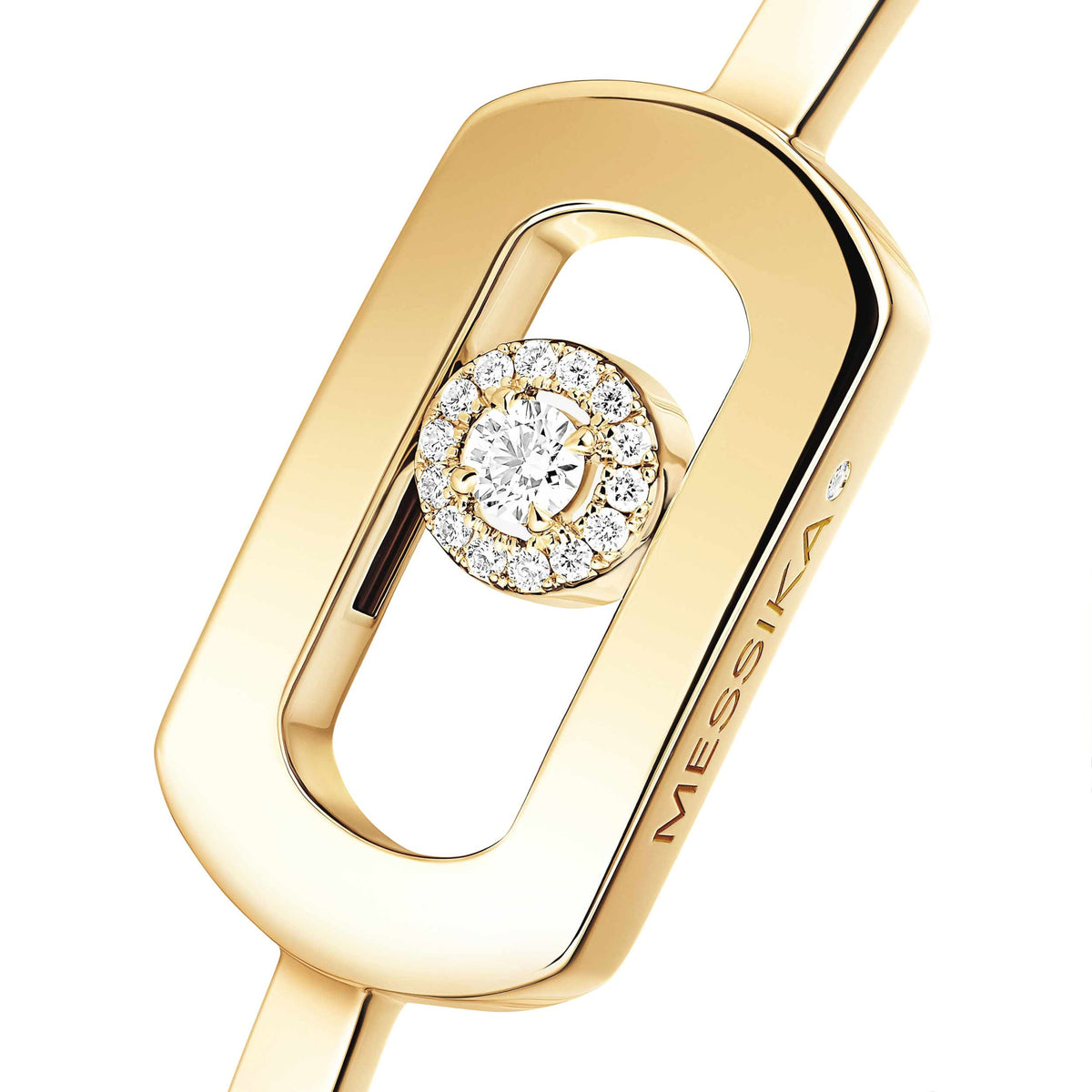 Messika So Move 18k Yellow Gold Diamond Bangle Bracelet