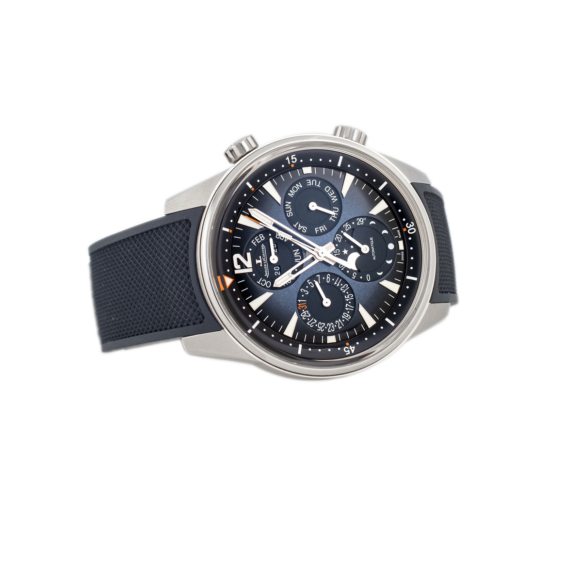 Jaeger-LeCoultre Polaris Perpetual Calendar Stainless Steel Blue Dial 42mm Q9088180 Full Set