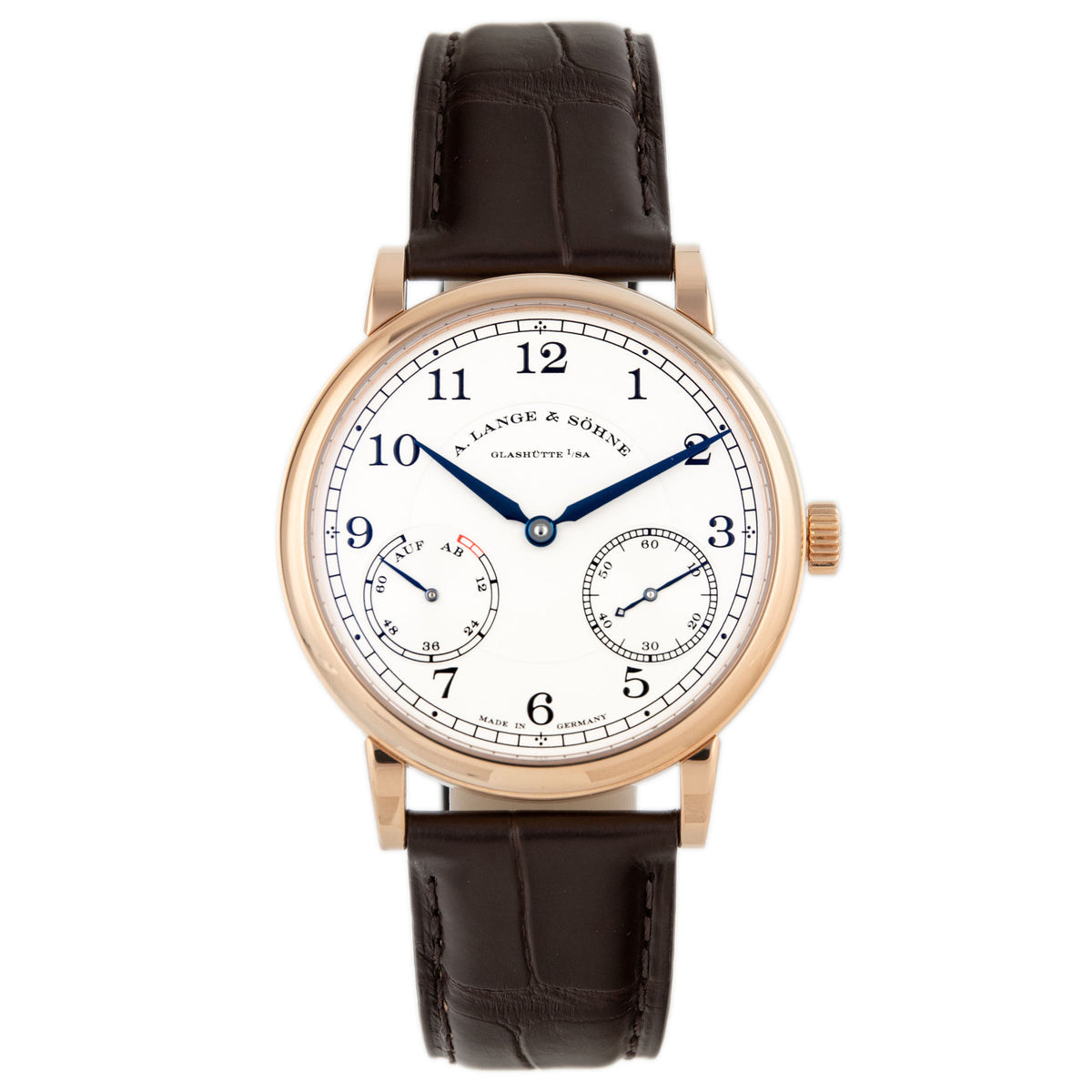 A. Lange & Sohne 1815 Up/ Down Rose Gold Silver Dial 39mm 234.032 Full Set