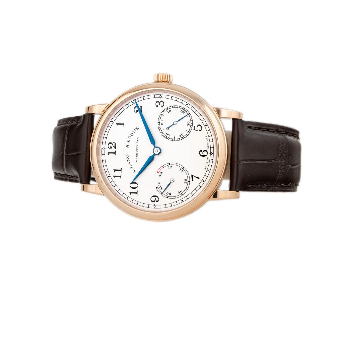 A. Lange & Sohne 1815 Up/ Down Rose Gold Silver Dial 39mm 234.032 Full Set