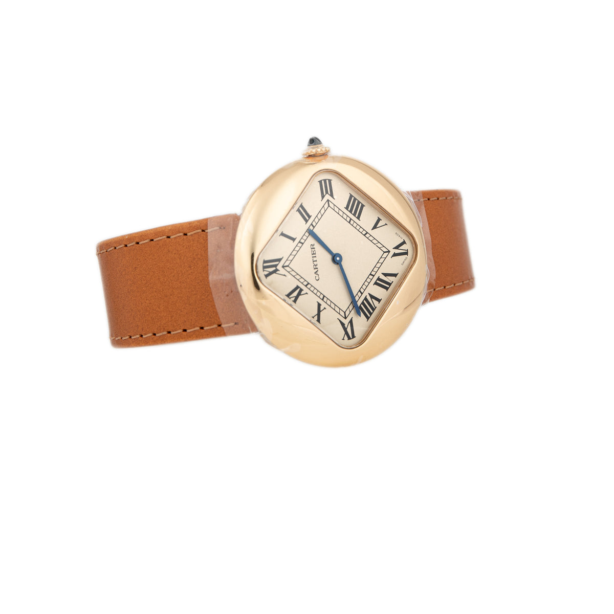 Cartier Pebble Yellow Gold Beige Dial 36mm WGPB0003 Full Set