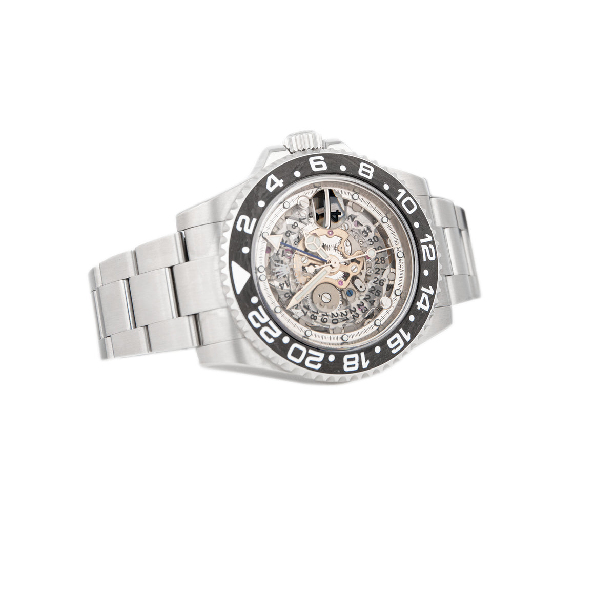 Rolex GMT-Master II Artisans De Geneve Stainless Steel Skeleton Dial 40mm 116710 Full Set