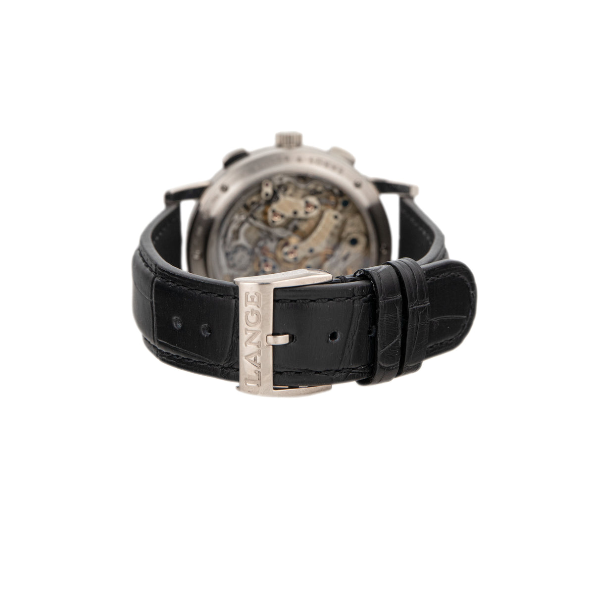 A. Lange & Sohne 1815 Chronograph White Gold Silver Dial 39mm 401.026