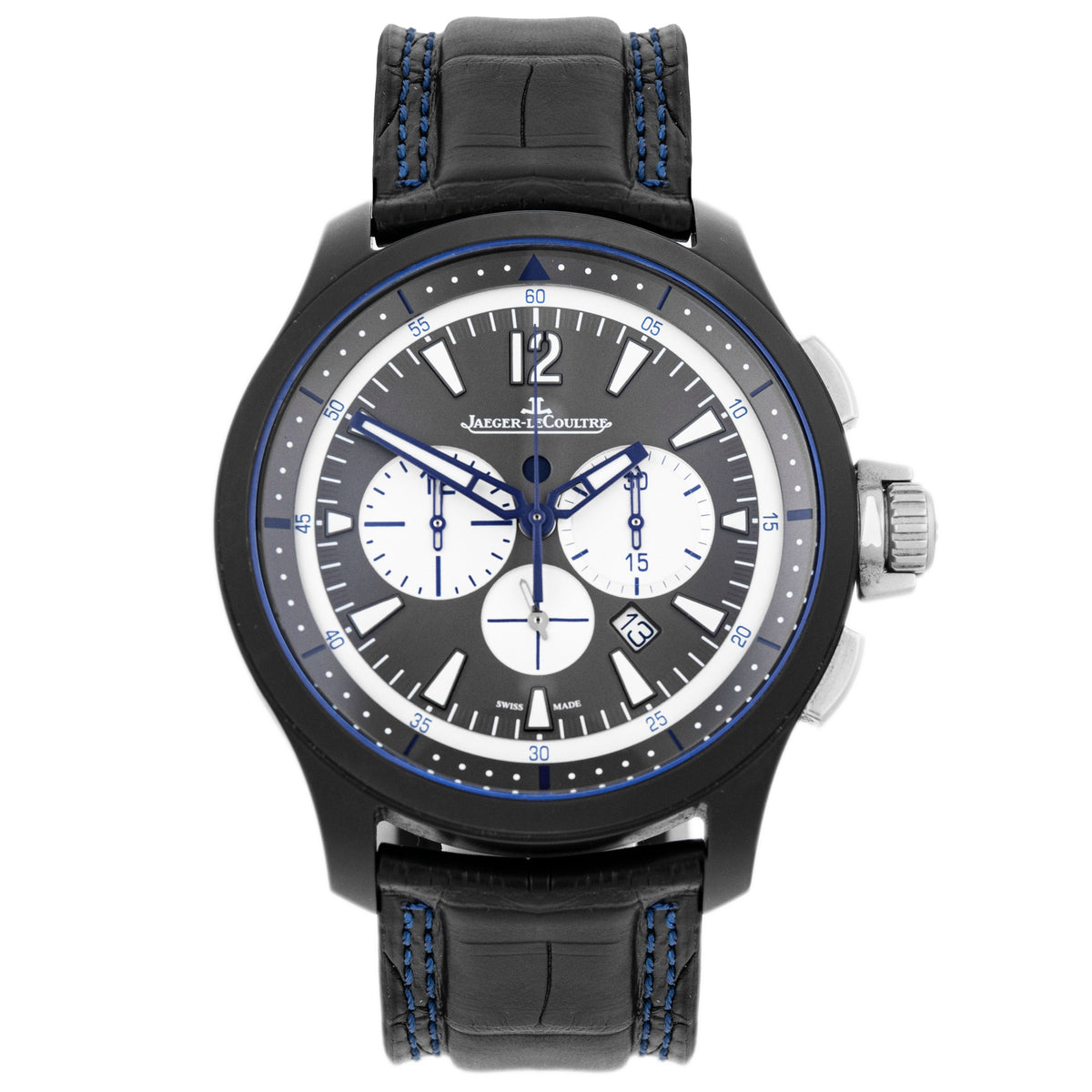 Jaeger-LeCoultre Master Compressor Chronograph Ceramic Gray Dial 46mm 205C571 Full Set