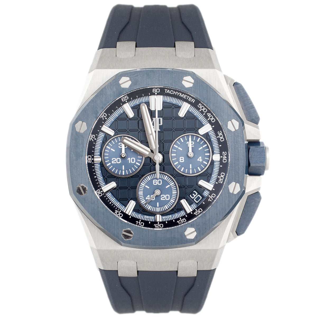 Audemars Piguet Royal Oak Offshore Chronograph Stainless Steel Blue Dial 43mm 26420SO.OO.A029VE.01 Full Set