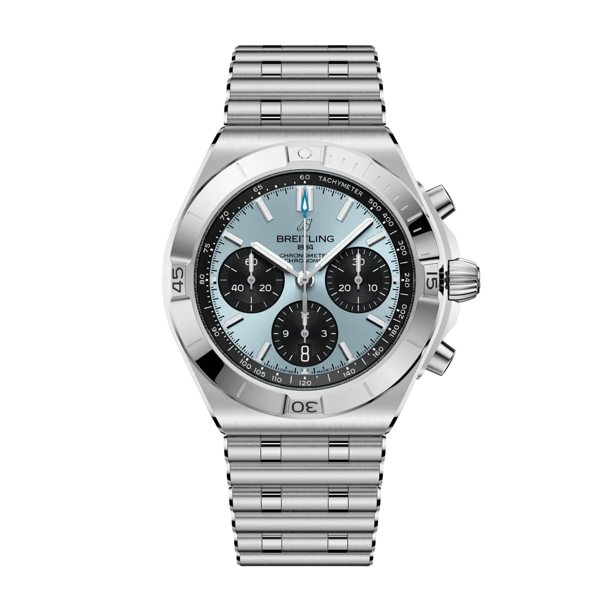 Breitling Chronomat B01 Chronograph Watch, 42mm Ice Blue Dial, PB0158101C1A1