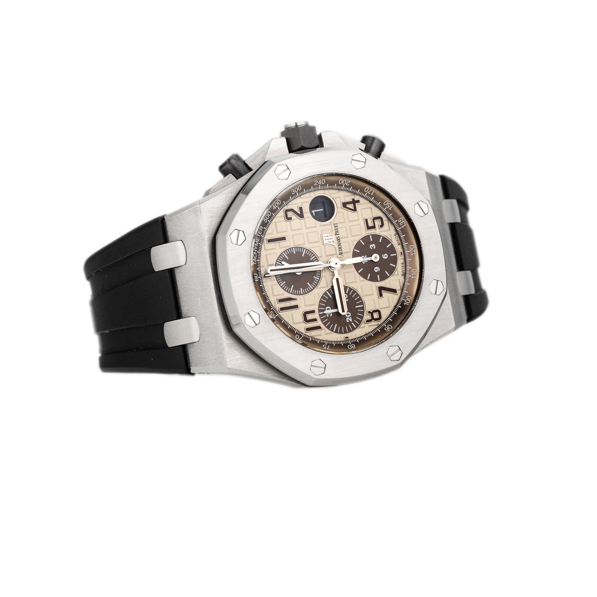 Audemars Piguet Royal Oak Offshore Safari Stainless Steel Champagne Dial 42mm 26470ST.OO.A801CR.01 Full Set