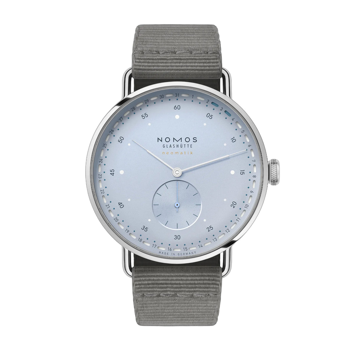 Nomos Glashutte Metro Neomatik 41 Update Watch, 40.5mm Ice Blue Dial, 1166