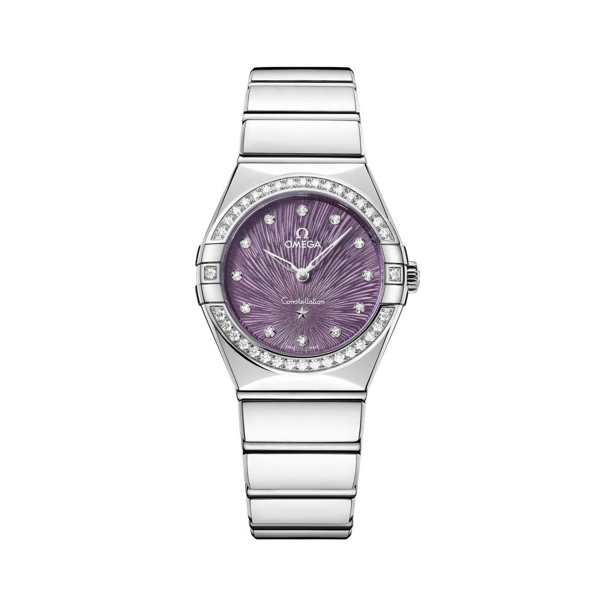 Omega Constellation Quartz Watch, 28mm Purple Dial, 131.15.28.60.60.001