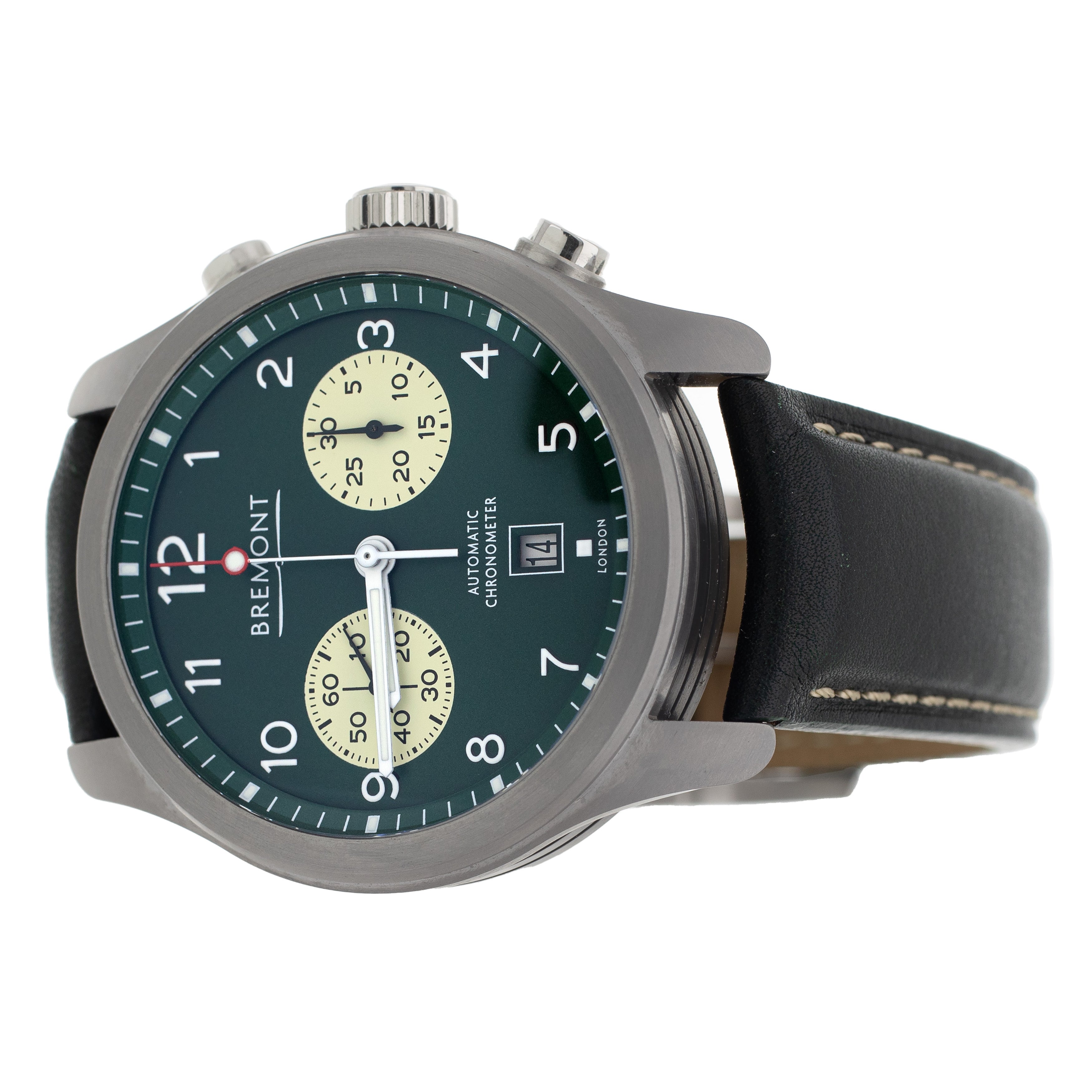 Bremont Altitude Pilot Chronograph Stainless Steel Green 43mm Alt1-C/GN Full Set