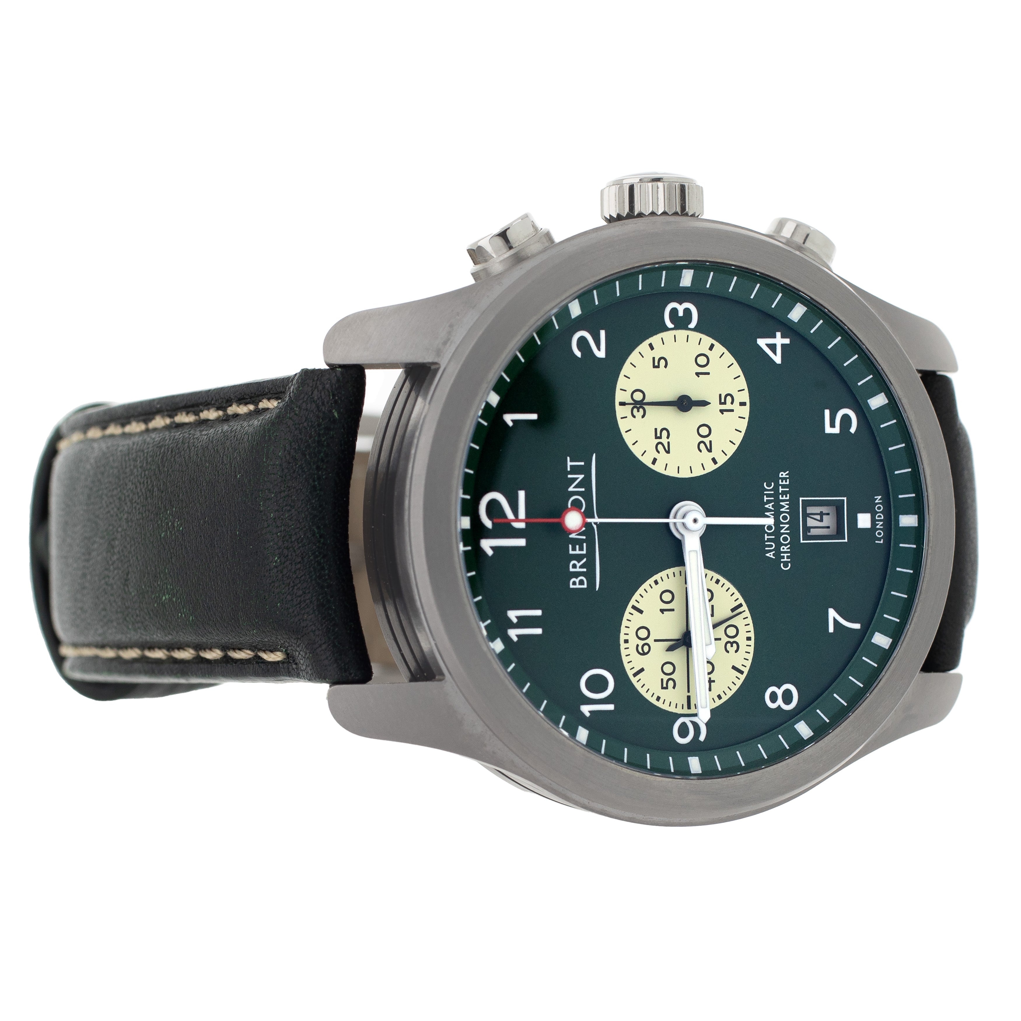 Bremont Altitude Pilot Chronograph Stainless Steel Green 43mm Alt1-C/GN Full Set