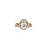 18K Rose Gold Opulent Oval Set In Rose Gold Engagement Ring