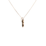 14k Rose Gold Turquoise Enhancer Style Pendant