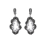 18K White Gold Black & White Diamond Cosmos Earrings