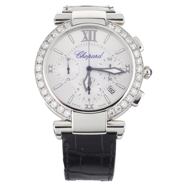 Chopard Imperiale Chronograph with Diamond Bezel 388549-3001 2.41cts 20 Stones